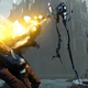 A Dunwall citizen gets their face scorched by Dishonored's oppressive Tallboys.
